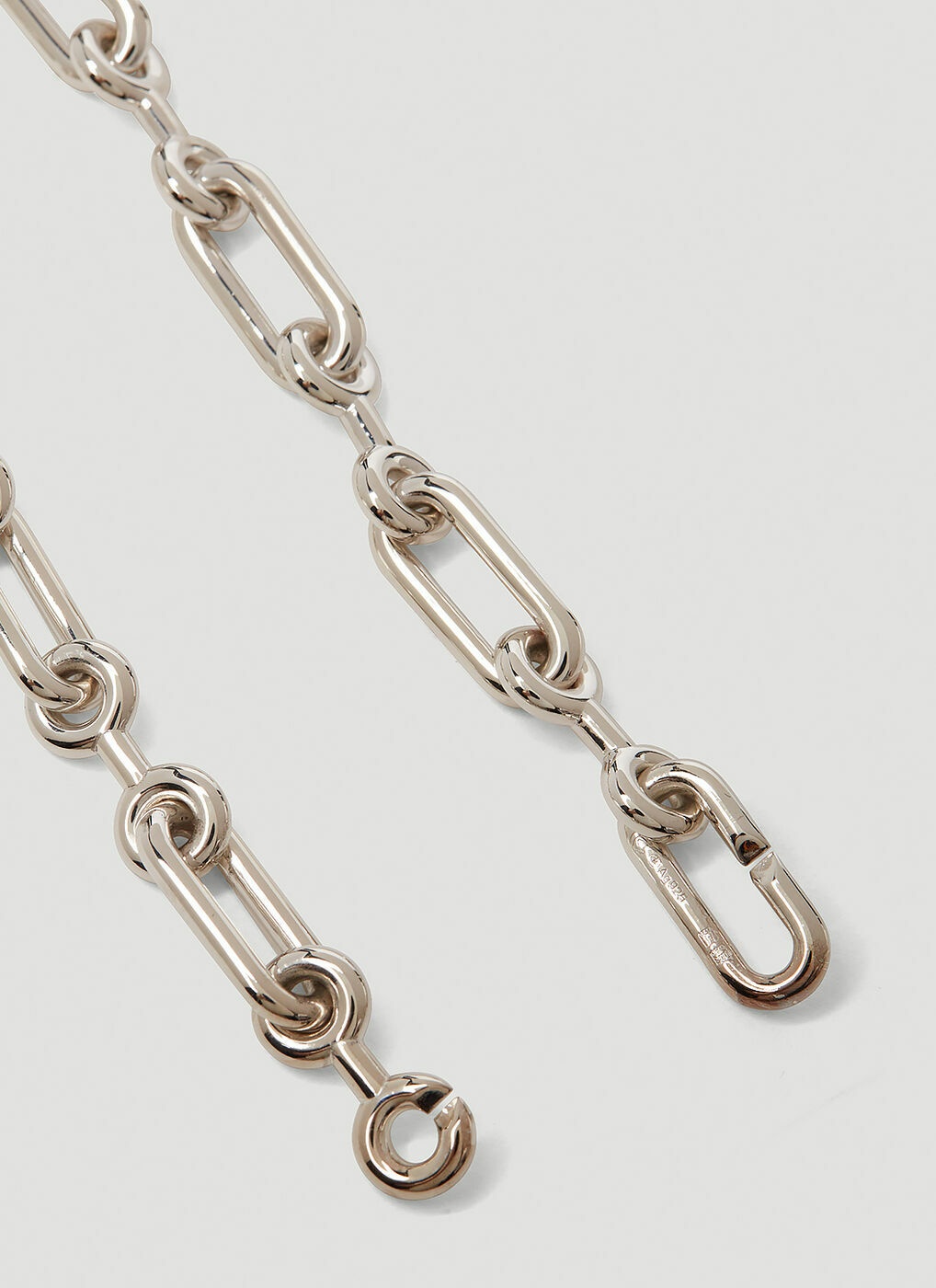 Binary Chain Necklace in Silver