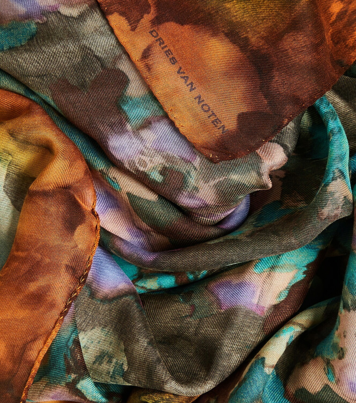 Dries Van Noten Floral modal scarf Dries Van Noten