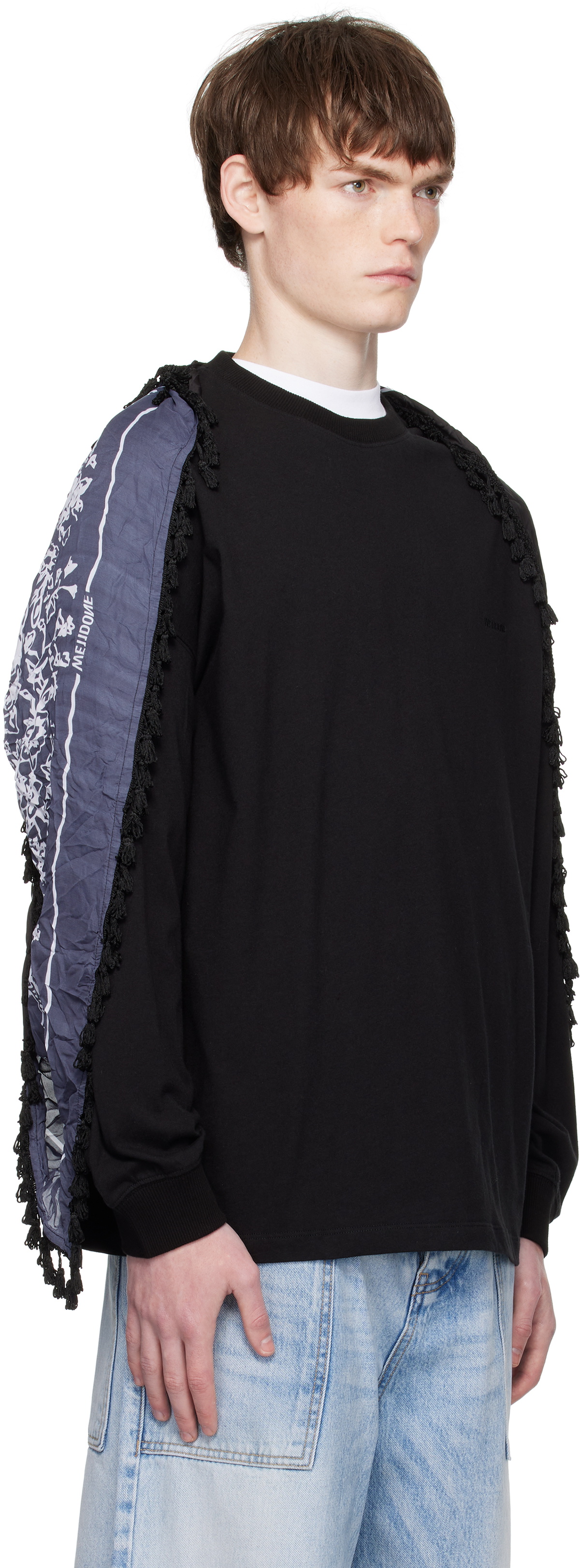 We11done Black Bandana Scarf T-shirt