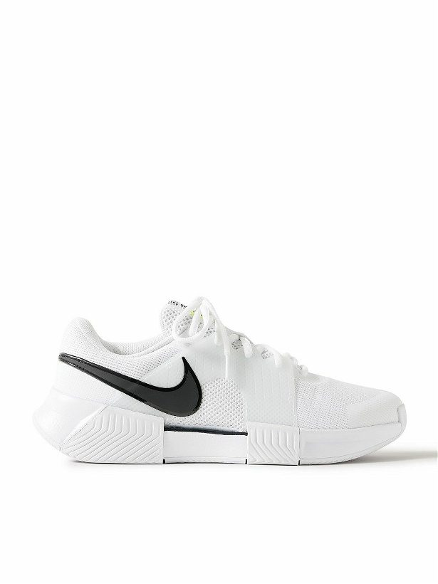 Photo: Nike Tennis - Zoom GP Challenge 1 Rubber-Trimmed Mesh Tennis Sneakers - White