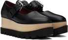 Stella McCartney Black Elyse Star-Studded Loafers