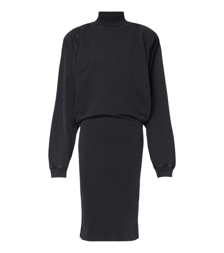 Photo: Mugler Cotton jersey sweatshirt dress