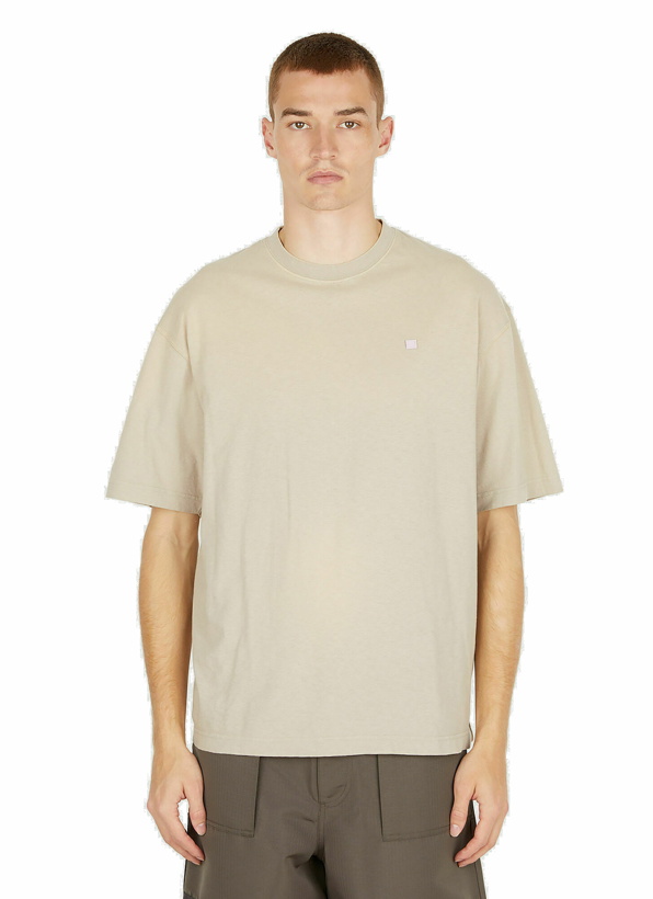 Photo: Face Patch T-Shirt in Beige