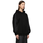 Juun.J Black Paneled Hoodie