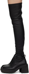 UNDERCOVER Black Leather Tall Boots
