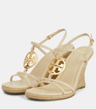 Tory Burch Capri Miller leather espadrille wedge