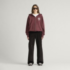 END. Mono Zip Hoodie in Oxblood