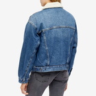 Levi's Women's 90s Sherpa Denim Trucker Jacket in After School Sitcom