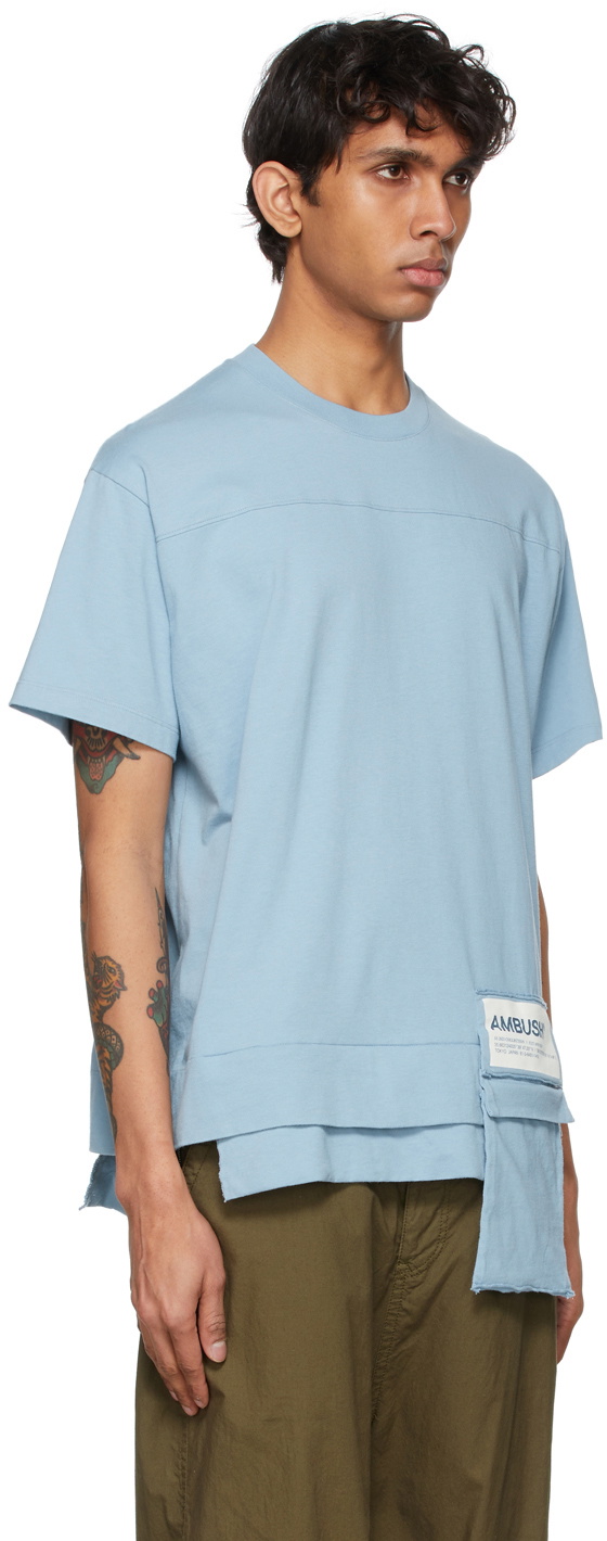 Ambush Blue Packable New Waist Pocket T-Shirt