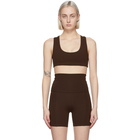 Live the Process Brown Onyx Sports Bra