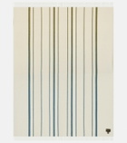 Loro Piana Suitcase striped cashmere blanket