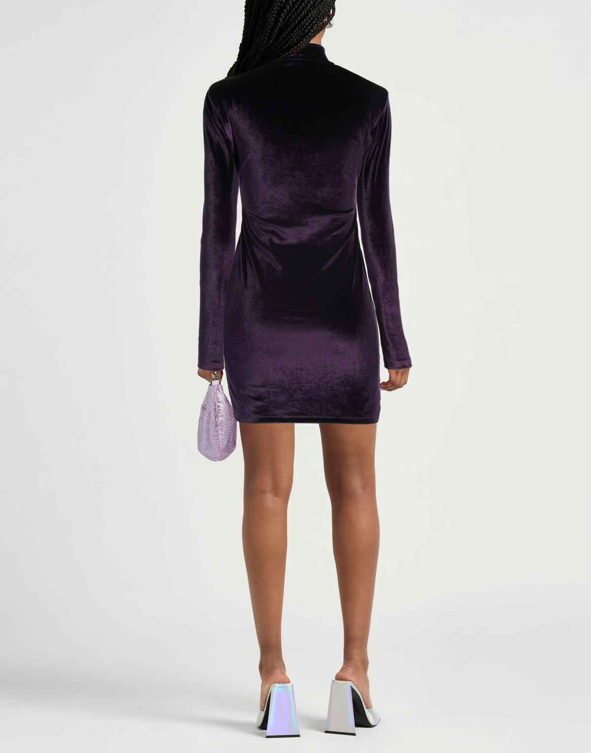 Philipp Plein Womens Mini dress Dark in Purple