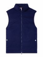 Brunello Cucinelli - Wool-Felt Down Gilet - Blue