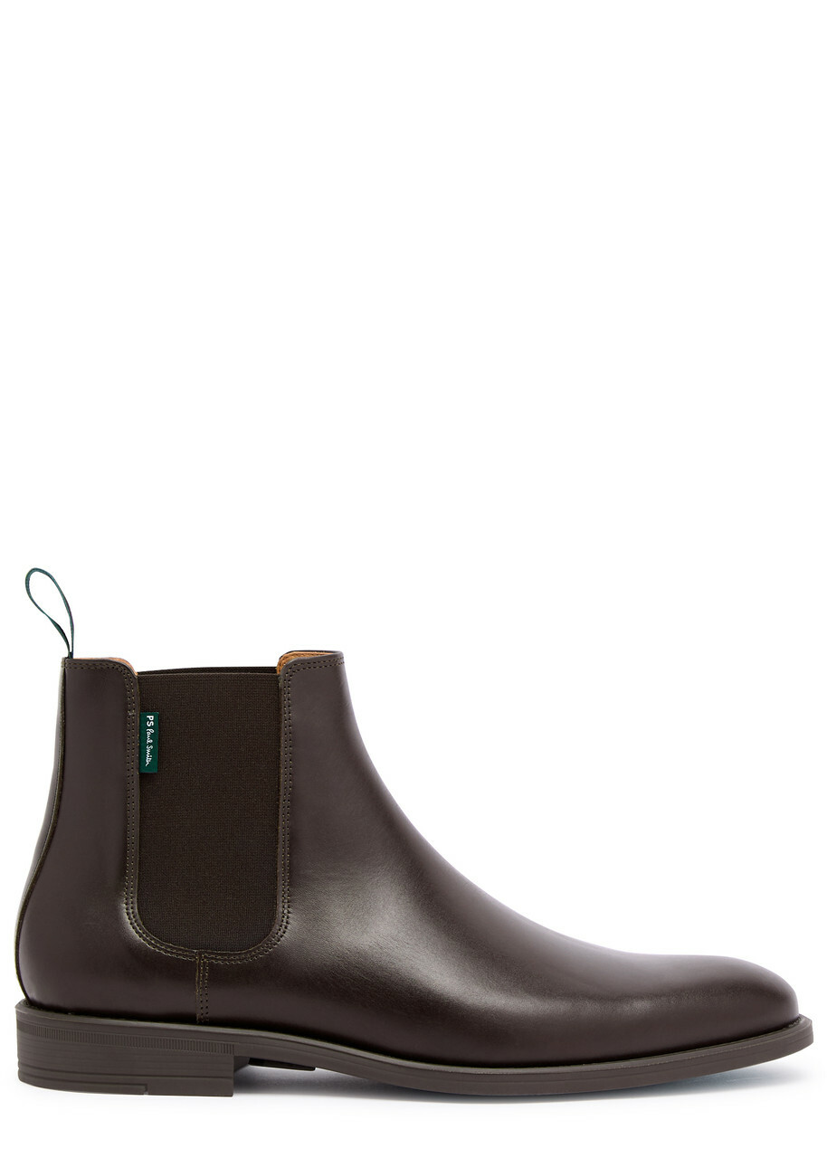 Paul Smith Cedric Leather Chelsea Boots Brown