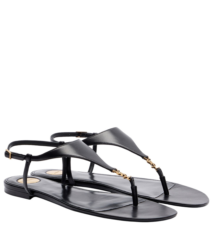 Photo: Saint Laurent Cassandre leather thong sandals