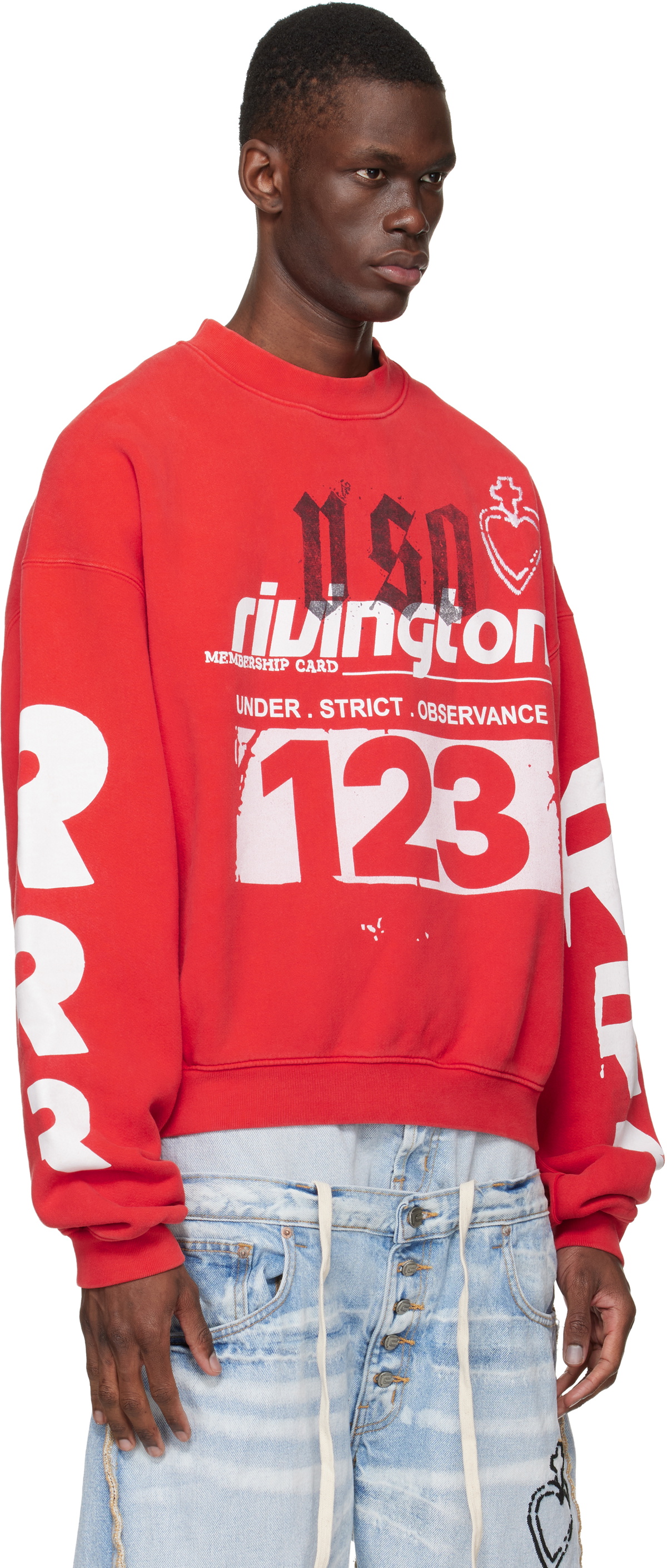 Rivington Roi Rebis Red Membership USO Crewneck Sweatshirt
