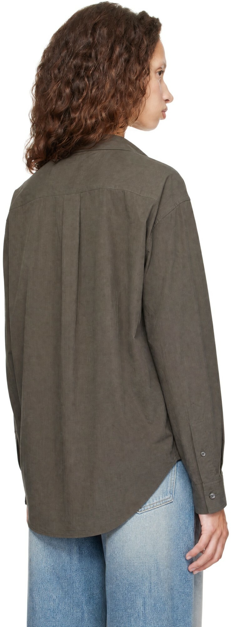 Dunst Gray Refined Cotton Shirt