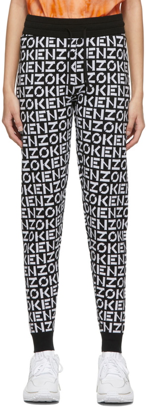 Photo: Kenzo Black & White Sport Monogram Lounge Pants