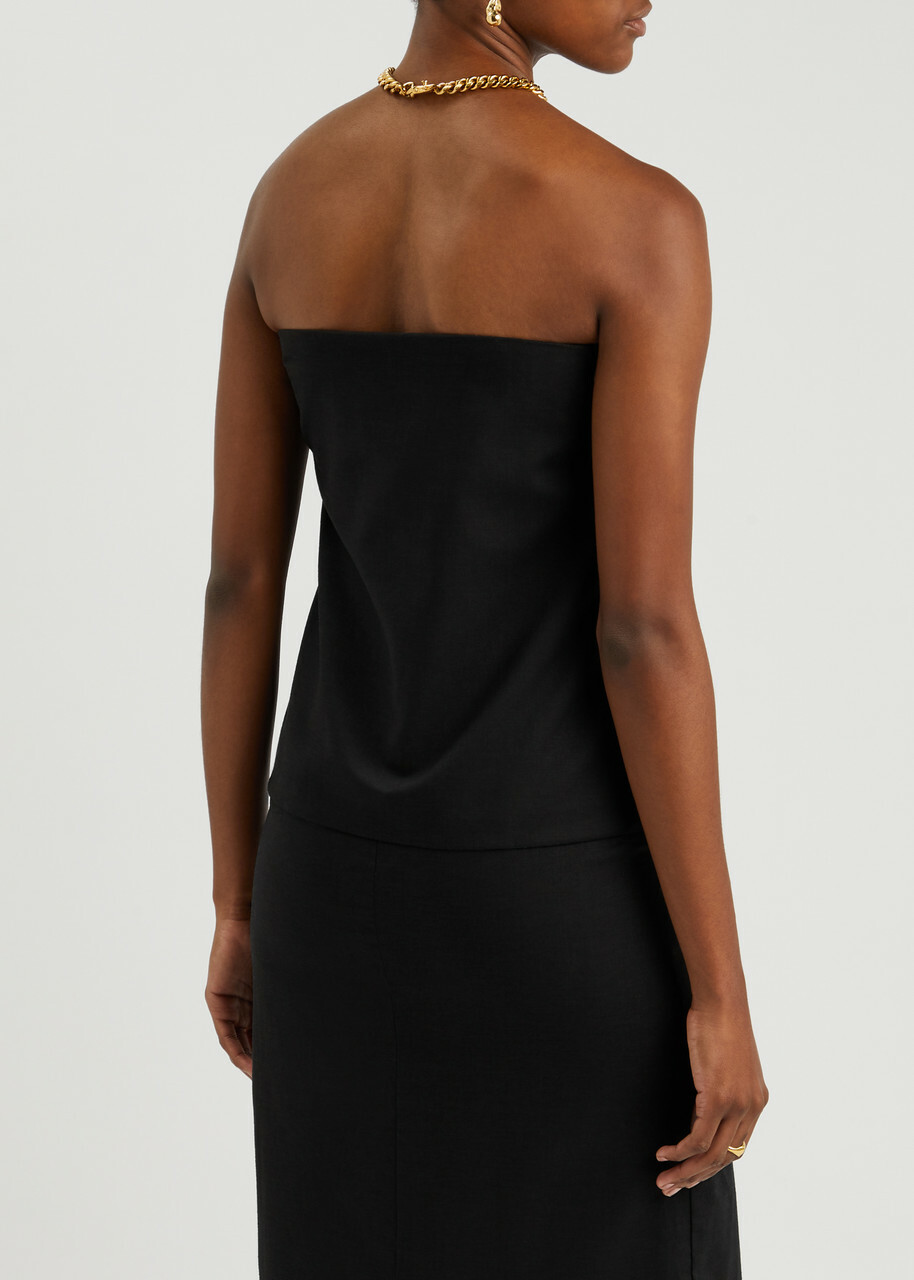 Aexae Strapless Woven top Black