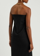 Aexae Strapless Woven top Black