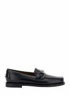 Sebago joe Black Pull-on Loafers With Horsebit Detail In Leather Man