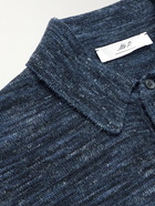 Mr P. - Knitted Polo Shirt - Blue