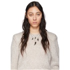 Isabel Marant Black and Silver Aimable Necklace