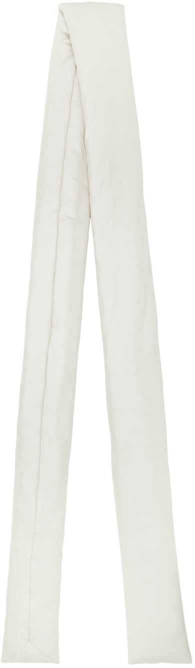 Rick Owens Lilies Off-White Padded Scarf