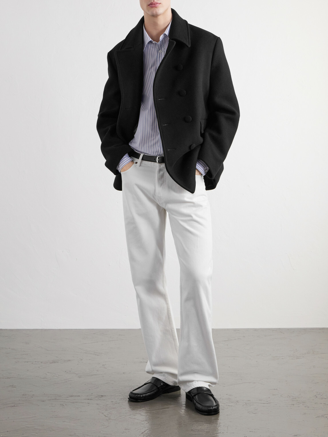 TOTEME - Wool Peacoat - Black