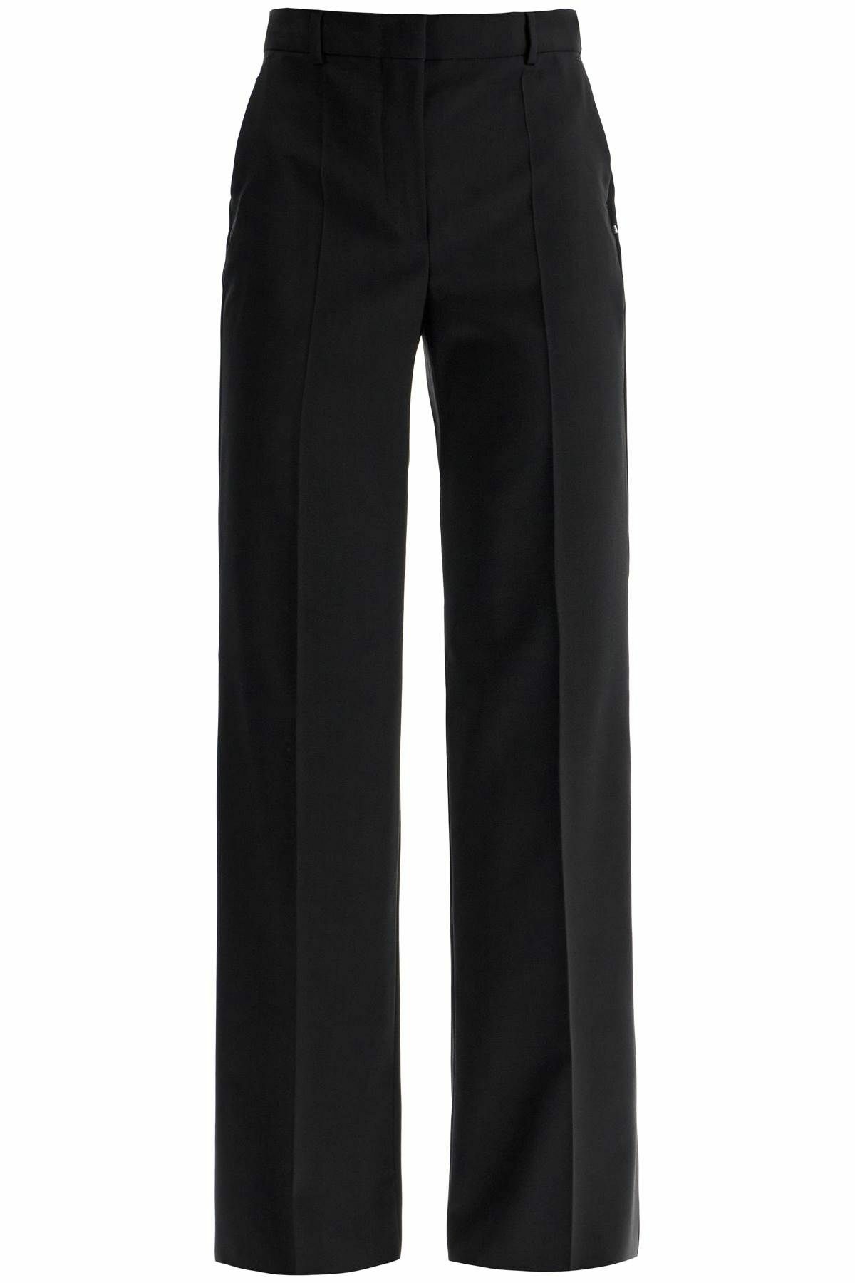 SPORTMAX flared wool stretch pants Black