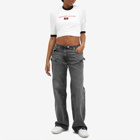 Jean Paul Gaultier Women's Jersey Twisted Ringer T-Shirt in White