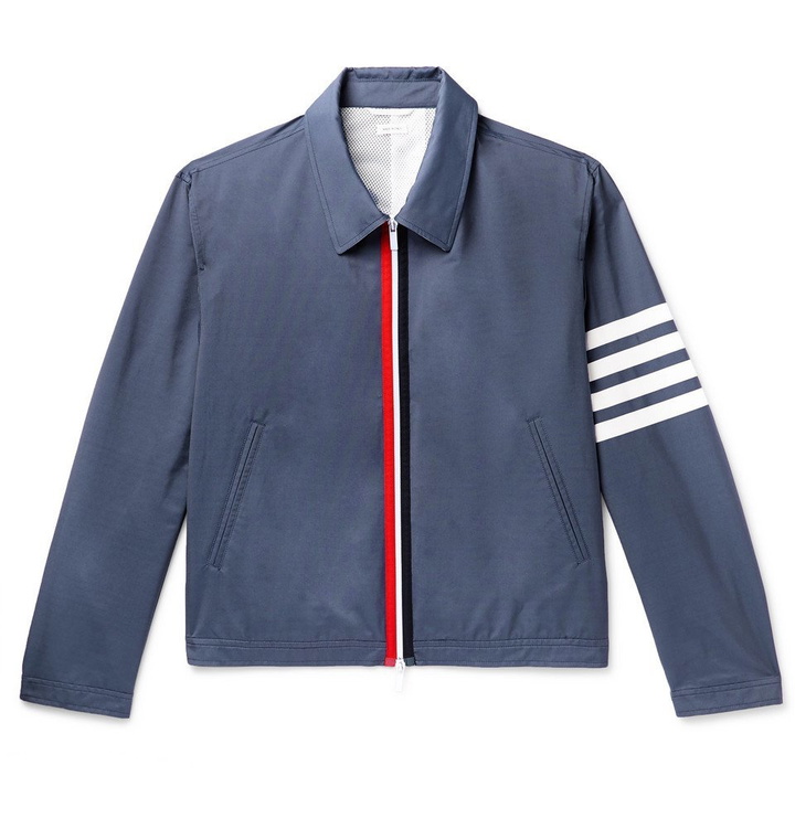 Photo: Thom Browne - Slim-Fit Striped Shell Blouson Jacket - Navy