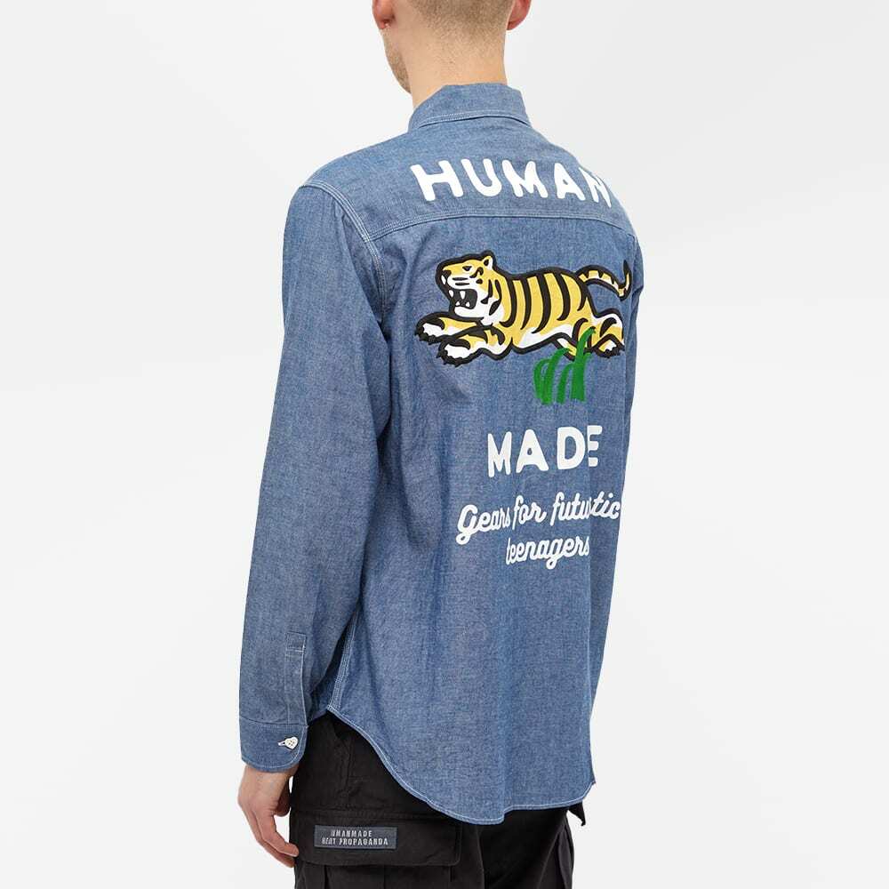 Human Made Men's Chambray Shirt in Blue Human Made