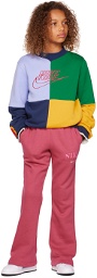 Nike Kids Multicolor Embroidered Sweatshirt.