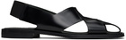 HEREU Black Llano Sandals