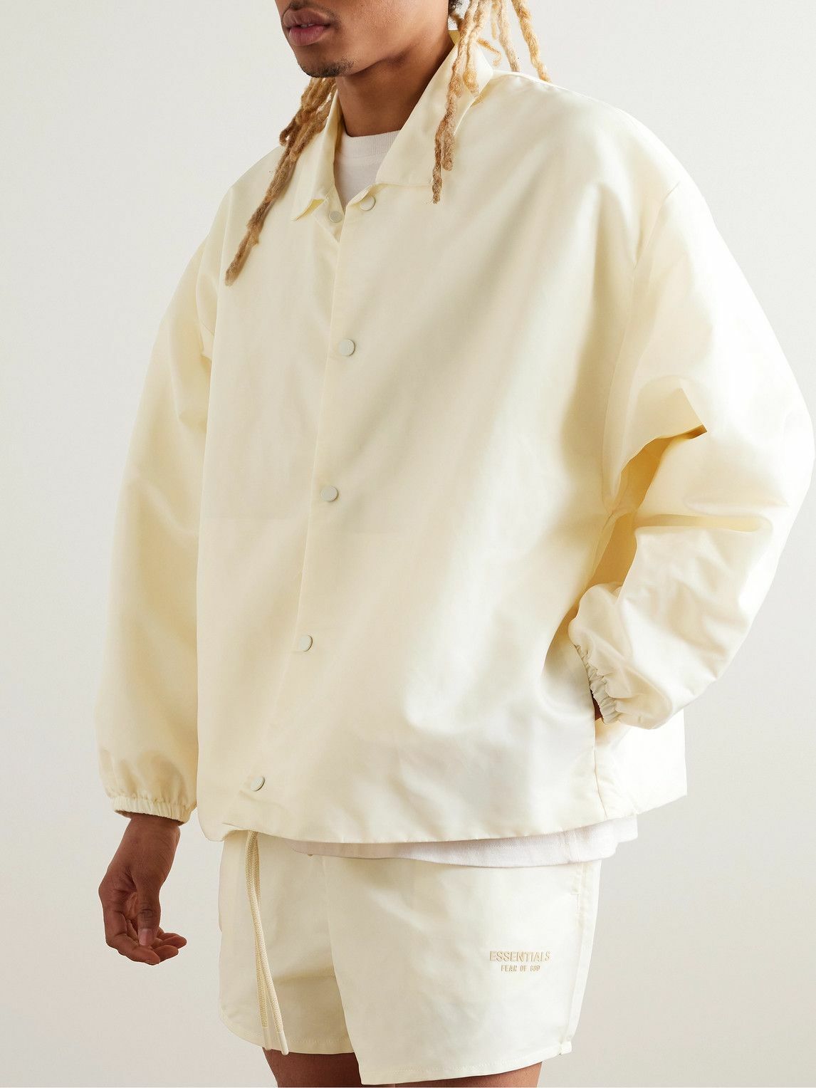 TSY ORIGINAL COACH JACKET // WHITE | tattoostud Coach Jacket white