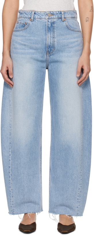 Photo: RECTO Blue 90s High-Rise Curved Leg Jeans