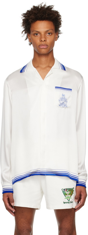 Photo: Casablanca White Embleme De Caza Shirt