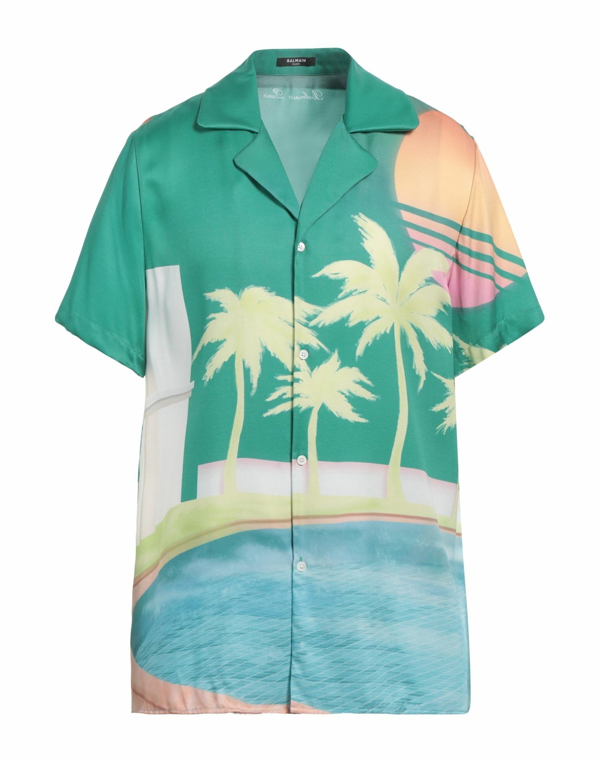 Balmain Mens Shirt in Green