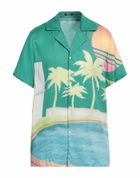 Balmain Mens Shirt in Green
