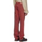 Bless Red Levis Edition Two-Tone Pleatfront Jeans