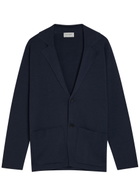 John Smedley Narah Merino Wool Cardigan Navy
