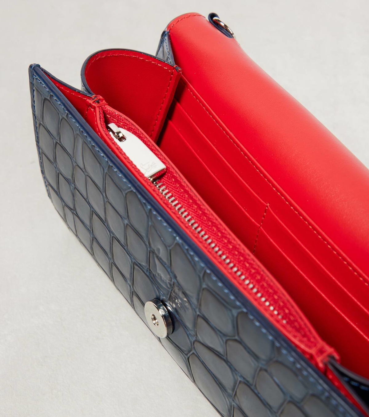 Christian Louboutin Loubi54 leather clutch