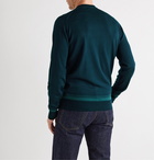 John Smedley - Striped Merino Wool Sweater - Green