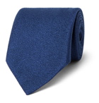 CHARVET - 8.5cm Silk and Wool-Blend Tie - Blue