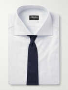 Zegna - Checked Cotton Shirt - White
