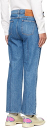 JW Anderson Blue Chain Link Jeans