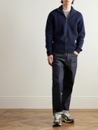 John Smedley - Thatch Recycled Cashmere and Merino Wool-Blend Zip-Up Cardigan - Blue