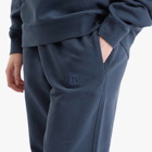Anine Bing Women's Karter Framed Monogram Sweatpants in Washed Navy