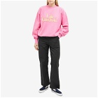 Late Checkout LC Logo Crew Sweat in Pink